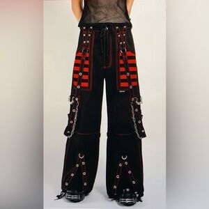 Tripp NYC pants chains wide leg small Unisex concert to shorts AF7654M
